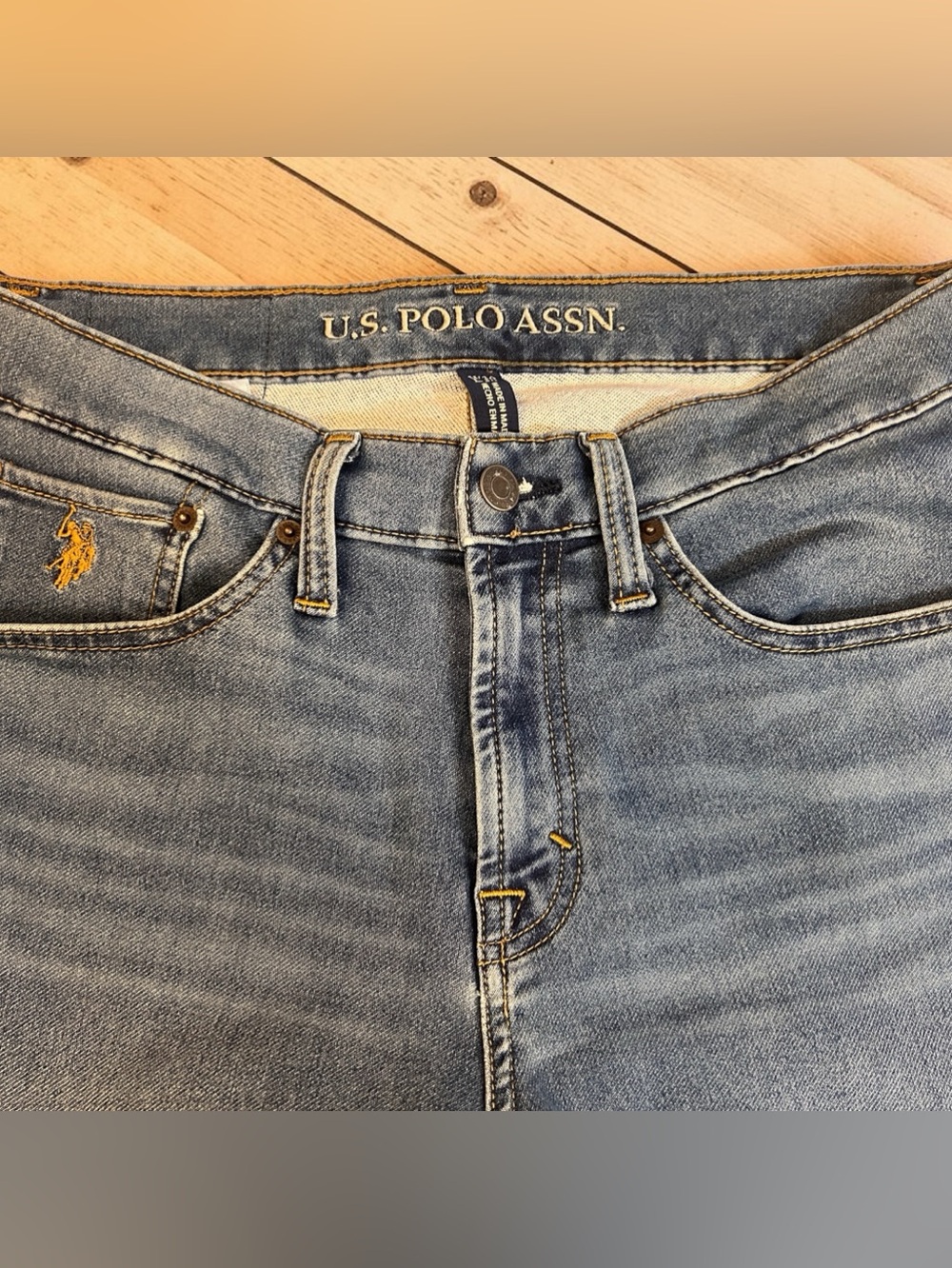 U.S. Polo Assn. Men’s Light Blue High-Rise Jeans